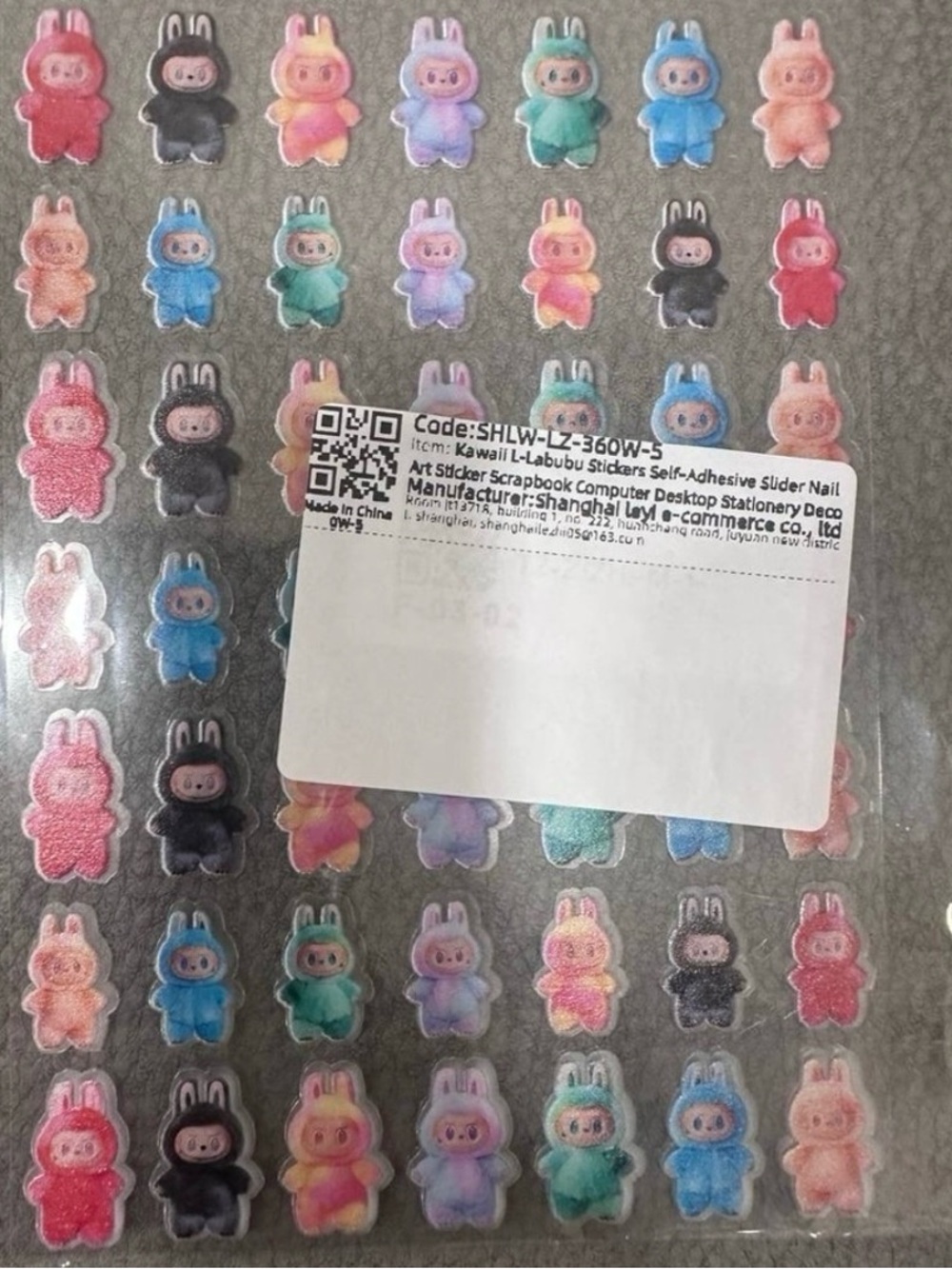 49 Labubu stickers sheet